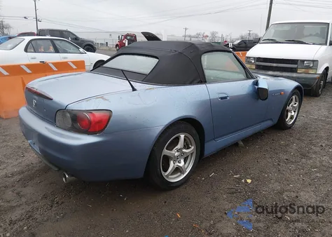 2003 Honda S2000 z USA, uszkodzony, nr VIN JHMAP11453T007700